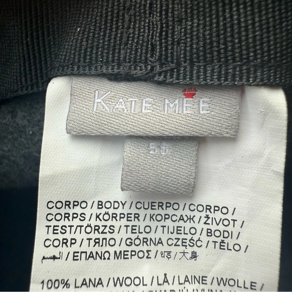 Kate Mee Pure Wool Grey Fedora Hat